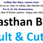 Rajasthan Pre BSTC Result 2020 & Cut-off Marks