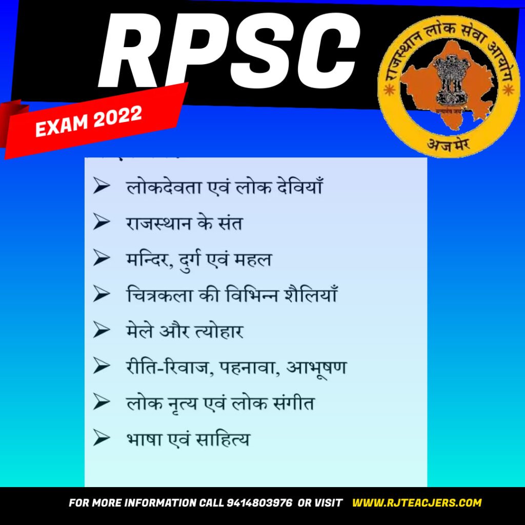 Rajasthan GK Notes Archives - RJ Teachers